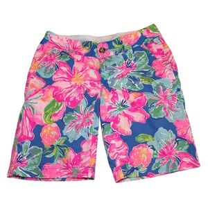 Lilly Pulitzer The Chipper Shorts Women's Size 00 Floral Print 10" Inseam